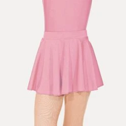 Roch Valley Nylon Lycra Circular Short Skirt -Revolution Shop pastel pink rvlcss pastel pink 1