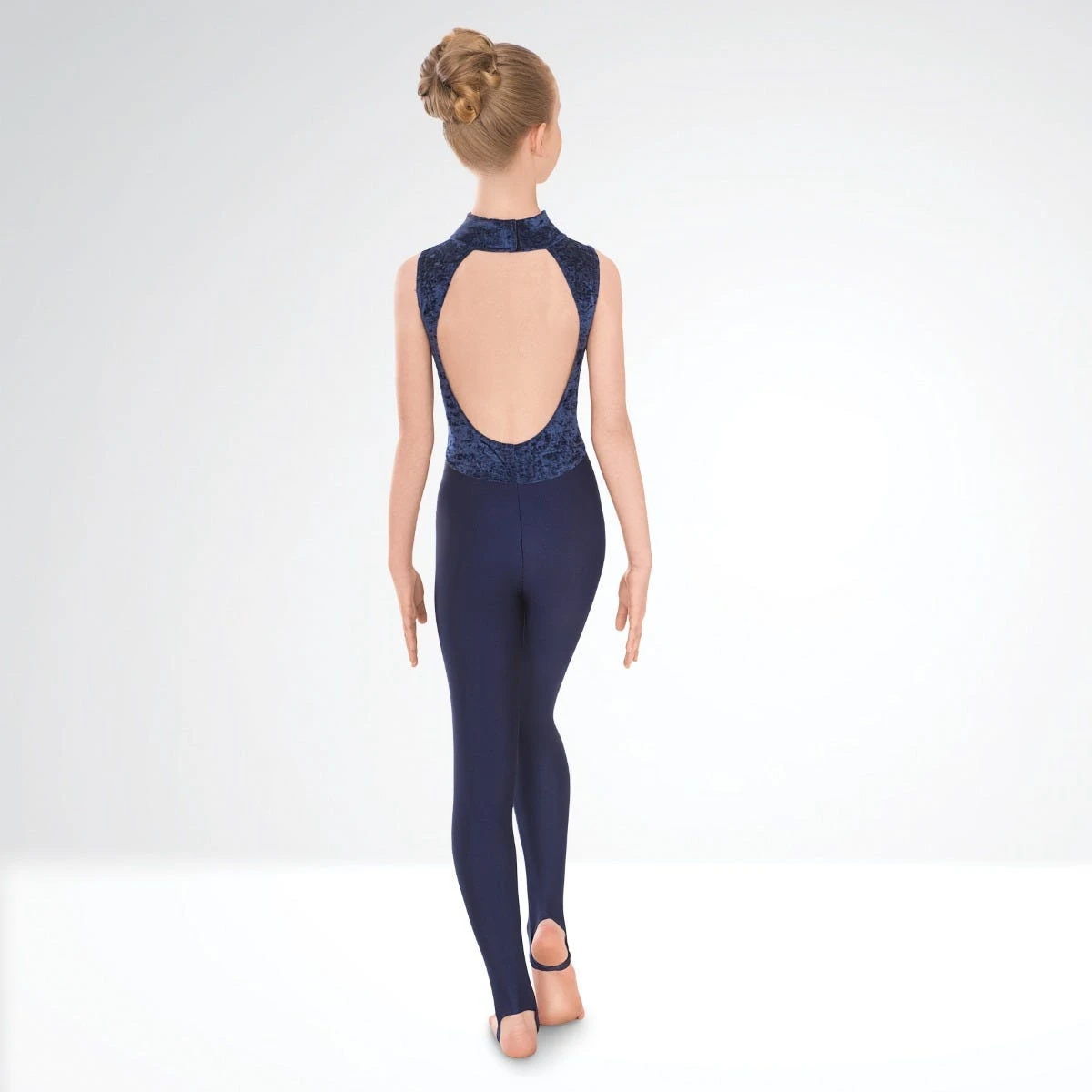 1st Position Melinda Velour High Neck & Keyhole Back Catsuit 5 1st Position Melinda Velour High Neck & Keyhole Back Catsuit - Image 3