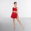 1st Position Metallic Circular Skirt Red -Revolution Shop q81 q80 red 1 1