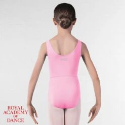 RAD Approved Megan Princess Line Sleeveless Leotard -Revolution Shop rad003 pink back 21