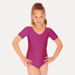 Roch Valley Jeanette Short Sleeved Leotard -Revolution Shop raspberry rvjea raspberry 3