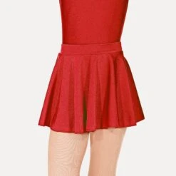 Roch Valley Nylon Lycra Circular Short Skirt -Revolution Shop red rvlcss red 1