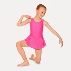 Roch Valley Sleeveless Skirted Leotard 23 Roch Valley Sleeveless Skirted Leotard -Revolution Shop shocking pink rvistdj shocking pink 1