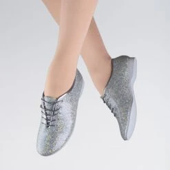 1st Position Hologram Jazz Shoes -Revolution Shop silver jsh 4 1 2