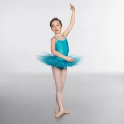 1st Position Nylon Elastane 5 Layer Tutu -Revolution Shop turquoise cotu0021 turq 2