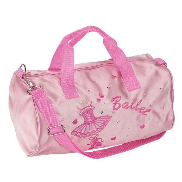 Katz Pink Satin Ballet Duffle Bag 3 Katz Pink Satin Ballet Duffle Bag