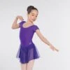UTD "Milly" Primary 1 To Level 1 Ballet Voile Skirted Cap Sleeved Violet Leotard -Revolution Shop utdq16 12