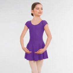 1st Position Maddy Skirted Cap Sleeve Leotard (Matt Nylon) 22 1st Position Maddy Skirted Cap Sleeve Leotard (Matt Nylon) -Revolution Shop violet q15 vi 1 3