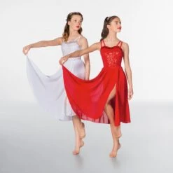 1st Position Long Sequin Lyrical Dress -Revolution Shop white cold0005 40 1 3