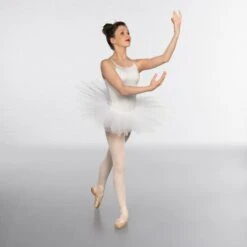 1st Position Nylon Elastane 5 Layer Tutu -Revolution Shop white cotu0021 white 3