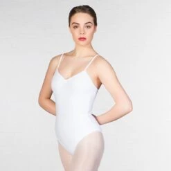 1st Position Camisole Leotard -Revolution Shop white q49 wht 3