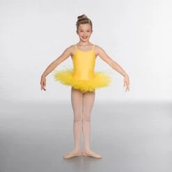1st Position Nylon Elastane 5 Layer Tutu -Revolution Shop yellow cotu0021 yellow 2